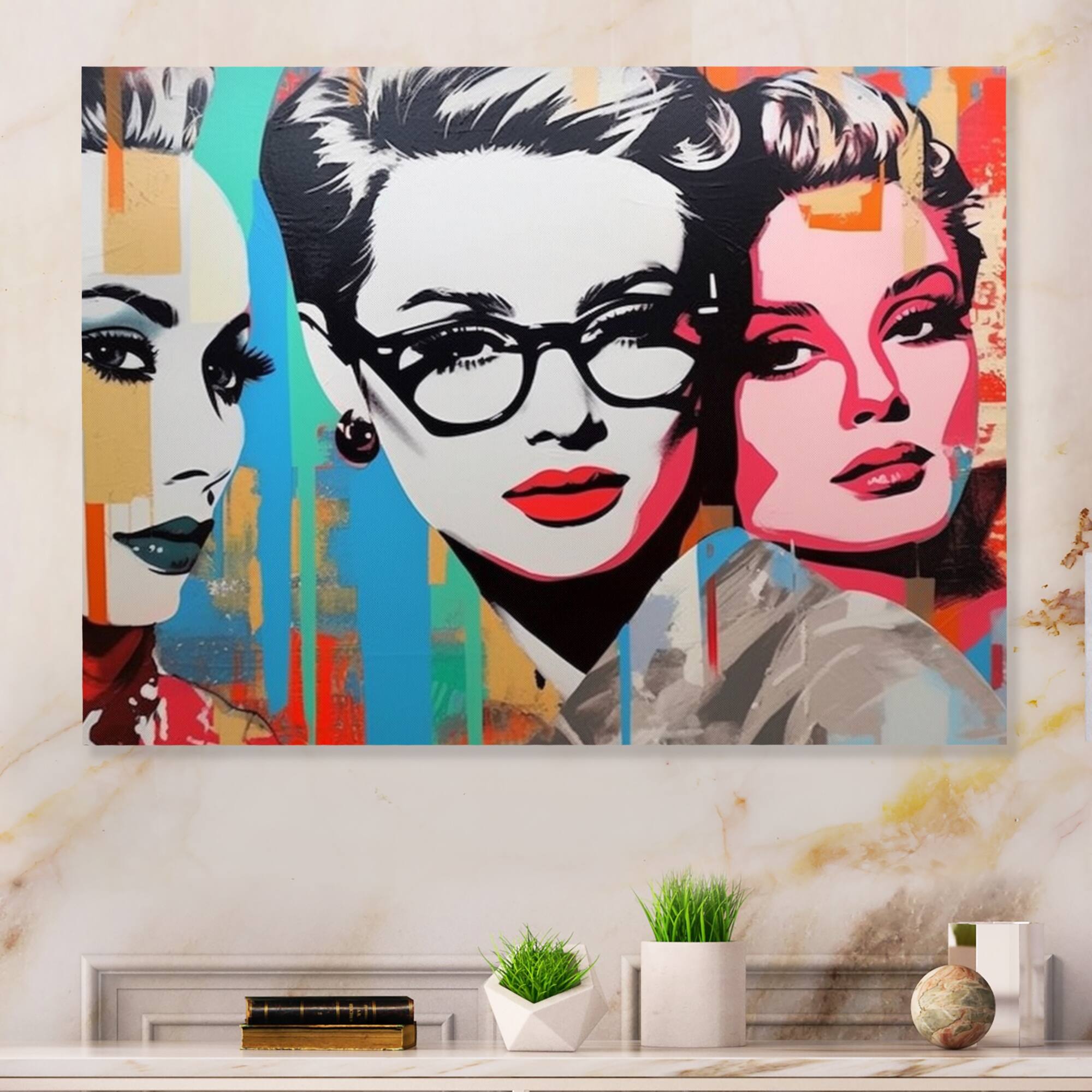 Designart "Vintage 1950S Woman Portrait II" Celebrity Metal Wall Art